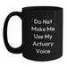 Gifts from Friends and Family for Actuaries, Funny Black Coffee Mug, Perfect for Christmas Unique Gifts - Main