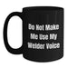 Welder Humor Gifts from Friends and Family - Funny Black Coffee Mug - Do Not Make Me Use My Welder Voice, Birthday Unique Gifts for Men and Women - Main