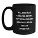 Funny Real Estate Investor Gifts for Him - 'All Men Are Created Equal But The Coolest Become A Real Estate Investor' Christmas Unique Mugs for Friends, Family, and Coworkers - Main