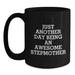 Funny Stepmother Gifts from Family for Stepmother, Unique Black Coffee Mug, Christmas Unique Gifts - Main