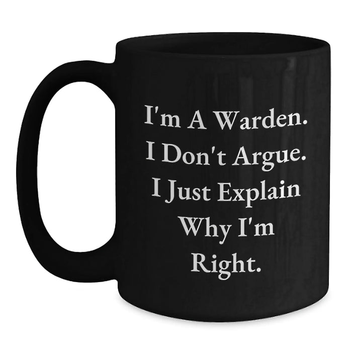 Funny Warden Gifts for Men from Friends at Christmas - Main