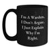 Funny Warden Gifts for Men from Friends at Christmas - Main