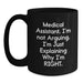 Medical Assistant Humor Funny Black Coffee Mug - Valentine's Unique Gifts for Medical Assistant Friends or Family Members - Gifts from Men or Women - Main