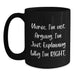 Nurse Gifts from Friends and Family for Christmas Unique Mugs Funny Inspirational Black Ceramic Coffee Cup - Main
