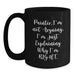 Funny Painter Gifts for Christmas - Black Coffee Mug 'Painter. I'm Not Arguing. I'm Just Explaining Why I'm Right.' - Ideal Gift from Friends to Family - Main