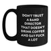 Funny Black Coffee Mugs for Band Directors, Gifts from Friends or Family, Unique Christmas Unique Gifts for Men - Main