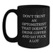 Funny Optometrist Gifts from Friends for Men, Christmas Unique Mugs with Funny Quote, Black Coffee Mug - Main