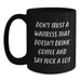 Funny Waitress Gifts from Friends Christmas Unique Ideas for Women Black Coffee Mug Don't Trust A Waitress That Doesn't Drink Coffee And Say F--k A Lot - Main