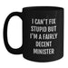 Funny Minister Gifts from Friends - Black Coffee Mug for Minister, Birthday Unique Gifts for Men, Women, or Family - Main