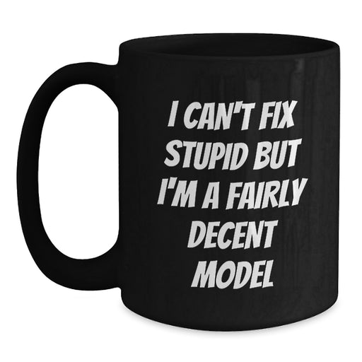 Funny Model Love Gifts from Friends Funny Black Coffee Mugs for Model Valentine's Unique Gifts - Main