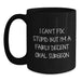 Funny Oral Surgeon Gifts for Men Valentine's Unique Black Coffee Mugs - 'I Can't Fix Stupid But I'm A Fairly Decent Oral Surgeon' - Main