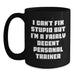 Funny Personal Trainer Gifts for Valentine's, Black Coffee Mug for Men or Women, I'm A Fairly Decent Personal Trainer - Main