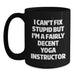 Funny Yoga Instructor Gifts for Men and Friends, Unique Black Coffee Mugs with Inspirational Quote, Gifts from Family for Yoga Enthusiasts, Perfect for Christmas Unique Gifts - Main
