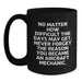 Inspiring Gifts for Aircraft Mechanic Men, Funny Black Coffee Mug, Valentine's Unique Gifts, Gifts from Friends, Gifts for Aircraft Mechanic Enthusiasts - Main