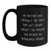 Ambulance Driver Gifts for Men, Funny Inspirational Quote Black Coffee Mug, Mother's Day Unique Gifts from Family - Main