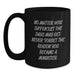 Funny Inspirational Minister Gifts from Friends, Family and Coworkers on Mother's Day Unique Black Coffee Mugs - Main