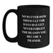 Funny Inspirational Gifts for Trainer Men from Friends Family - Trainer Quote Black Coffee Mug Christmas Unique Presents - Main