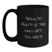 Funny Aunty Gifts from Men, Women, Friends for Aunty on Birthday Unique Gifts, Black Coffee Mug with Funny Quote 'Being My Aunty Is The Only Gift You Need' - Main
