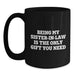 Funny Sister-in-law Gifts from Family - Black Coffee Mug for Sister-in-law - Being My Sister-in-law Is The Only Gift You Need, Gifts for Sister-in-law on Father's Day - Main