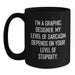Graphic Designer Humor Gifts from Friends, Family, Coworkers for Graphic Designer Mom, Funny Sarcasm Black Coffee Mug, Mother's Day Unique Gifts - Main