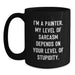 Funny Painter Gifts from Friends to Painter, Valentine's Unique Gifts for Painter, Black Coffee Mug for Painter - Main