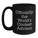 Funny Advisor Quotes Black Coffee Mug Gifts from Men to Best Advisor on Father's Day - Main