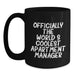 Funny Apartment Manager Gifts from Friends for World's Coolest Apartment Manager Black Coffee Mug - Main