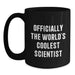 Funny Scientist Black Coffee Mug Gifts from Friends for World's Coolest Scientist Birthday Unique Gifts - Main