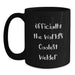 Funny Welder Gift, Valentine's Unique Gifts from Friends to Men, Officially The World's Coolest Welder Black Coffee Mug - Main