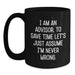 Funny Advisor Gifts from Mom, Black Coffee Mug, Perfect for Mom's Unique Mother's Day Unique Gifts - Main