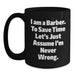 Funny Barber Gifts from Friends for Barber Birthday Unique Cup - Main