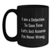 Detective Humor Funny Quote Gifts for Men from Family Members Christmas Unique Mugs - Main