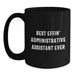 Funny Administrative Assistant Gifts for Men Women Friends Coworkers Black Coffee Mug Best Effin' Ever - Main