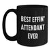 Funny Attendant Gifts from Dad, Best Effin' Black Coffee Mug for Attendant Enthusiasts, Father's Day Unique Gifts for Men Attendants - Main