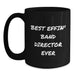 Funny Gifts for Band Director, Best Effin' Band Director Ever Black Coffee Mug, Birthday Unique Gifts from Friends - Main