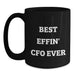 Funny CFO Gifts, Best Effin' Cfo Ever Mugs, Valentine's Unique Gifts from Friends to CFO, Black Coffee Mug for Men, Women, Coworkers, Family - Main
