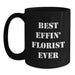 Funny Florist Black Coffee Mugs Gifts from Friends for Florist on Father's Day Unique - Main