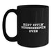 Funny Quote Housekeeper Gifts from Friends Black Coffee Mug for Housekeeper Birthday Unique Gifts - Main