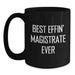 Funny Magistrate Gifts for Men Dad, Best Effin' Magistrate Ever Inspired Black Coffee Mug, Perfect Father's Day Unique - Main
