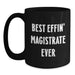 Funny Magistrate Gifts for Men, Best Effin' Magistrate Ever Black Coffee Mug, Father's Day Unique Gifts from Family - Main