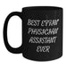 Funny Physician Assistant Gifts from Son to Best Effin' Physician Assistant Ever Black Coffee Mug for Father's Day Unique Gifts - Main