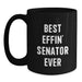 Funny Senator Quote Black Coffee Mug Gifts for Men from Friends Valentine's Unique - Main