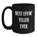 Funny Teller Mugs, Best Effin' Teller Ever, Gifts for Teller, Black Coffee Mug from Friends, Unique Christmas Unique Gifts - Main