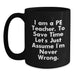 Funny Quote PE Teacher Black Coffee Mug Gifts for PE Teacher Men on Father's Day - Main