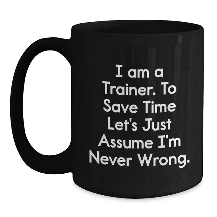 Funny Trainer Mug Gifts from Friends for Men on Birthday Unique Occasions - Main