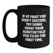 Funny Auditor Gifts from Friends for Graduation - Black Coffee Mug with If At First You Don't Succeed Quote - Main