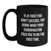Funny Quote Chiropractor Gifts from Men for Father's Day Unique Black Coffee Mug - Main