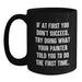Funny Painter Gifts from Friends and Family for Birthday Unique Mugs, Funny Quote on Black Coffee Mug - Main