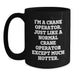Crane Operator Humor Gifts from Friends to Birthday Men, Funny Black Coffee Mug - Main