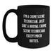 Fun Humorous Crime Scene Technician Black Coffee Mugs Gifts for Men Women Friends Family from Christmas Unique Gift - Main